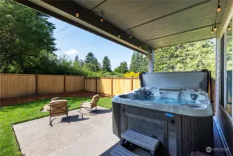 Enjoy relaxing in your new hot tub