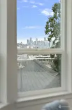 View of the Seattle skyline from the 4th bedroom.