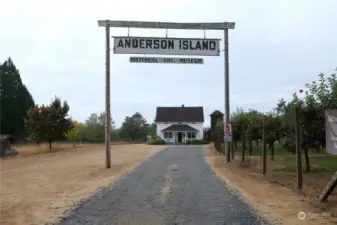 Spend and afternoon at the nearby Anderson Island Historic Society