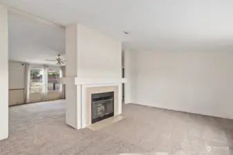 Living room to family room