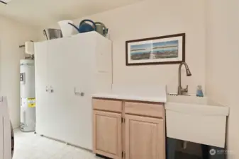 Over-sized laundry room located on the main level.