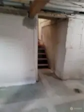 Entrance to the basement.