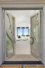 Custom "Warhol" steel door designed by Solara