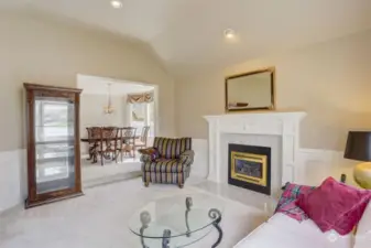 Formal Living Room with Gas Fireplace (Second of Two on Property)