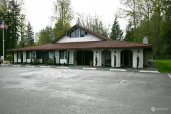 Club house with ample parking
