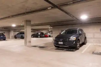 Secure 2 car parking spaces.