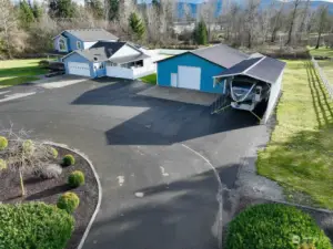 completely paved driveway