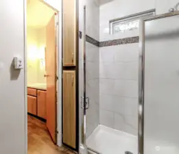 Shower off of primay bedroom