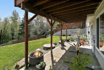 Large covered patio