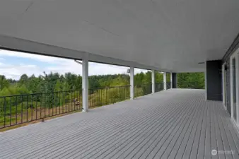 Another large deck on the second floor