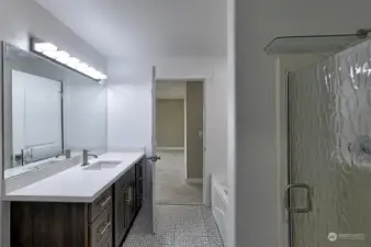 Full bathroom on the second floor