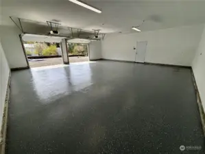 New floors in the main garage