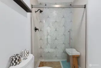 Newly re-done shower