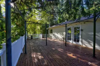 1,218 s.f. of wraparound decks surrounded by nature and trees.