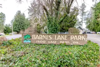 Welcome to the Barnes Lake Park Community!