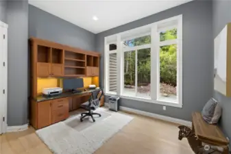 Office with Custom Built-ins