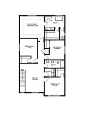 Floor plan for reference only; actual floor plan may vary. Seller reserves the right to make changes without notice.
