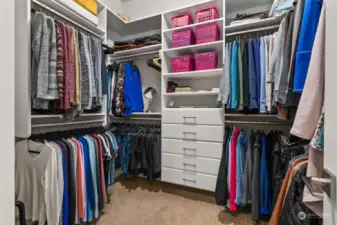 Two walk in closets!