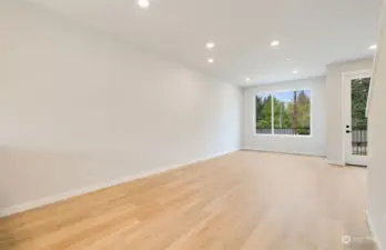 Large open concept living/dining area