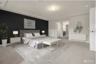 Virtual Staging of Owner's bedroom