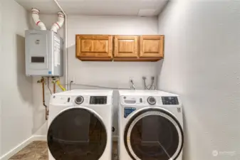 Laundry Room for Main level occupant. (Washer/Dryer Does Not Convey) i Interior access point to lower level has been established.