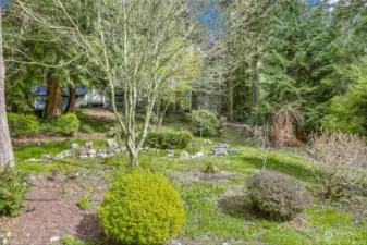 Expansive land with plenty of room to garden.