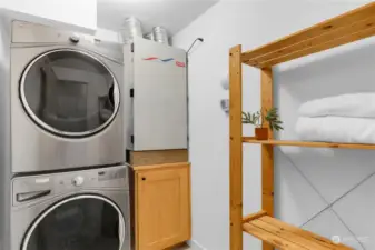 Laundry room, showing HRV system