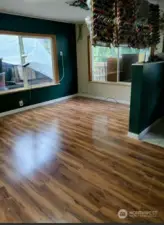 Picture is of living room Picture of floors that were installed in whole house.