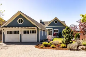 Such a welcoming home. Beautiful, serene landscaping, big 2 car garage.