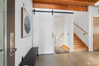 Spacious entry for the property that allows the loft and cottage to become one property or locked off to become two properties