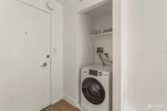 Combo washer/dryer in unit