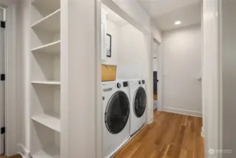 Second floor laundry area