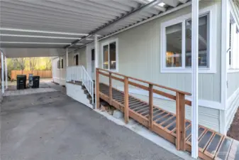 Extended Carport and Ramp