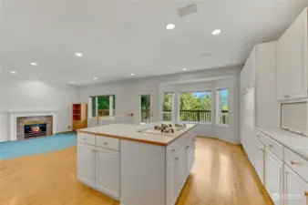 Kitchen, Breakfast Nook and Family Room