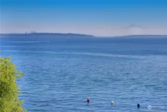 From the pier and beach, on a clear day, you can see the Seattle skyline, and Mt Rainier. A few minutes drive will take you to White Horse Golf Course, which is one of the premier golf destinations in the state.