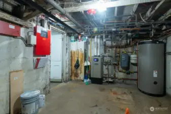 Basement mechanical room, updated features including Fire alarm system.