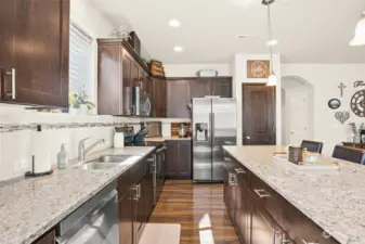 Another view of this spacious kitchen.