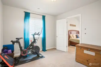 Bedroom Off Primary - Ideal for Nursery, 2nd Home Office, or Exercise Rm. There's a Closet, too!