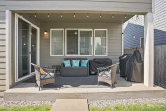 Nice Covered Back Patio! Room for an Outdoor Dining Table & Grill!