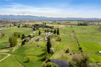 9.55 Acres with sweeping views of The Olympics, Cascade Foothills and Mount Rainier!