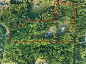 Over 19 acres.  Approximate property lines, buyer to verify.