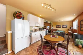 Downstairs has a full kitchen, perfect for entertaining or for guests.