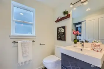 Half bath on the main floor - great for guests!