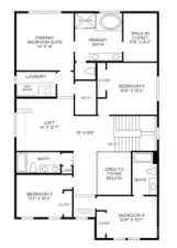 Floor Plan illustration used for representational purposes only