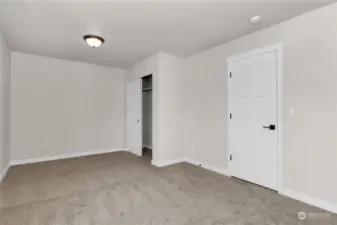 Oversized 3rd bedroom on 2nd floor, photo from similar plan on different lot for reference only
