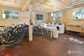 Laundry Room with Bike Storage
