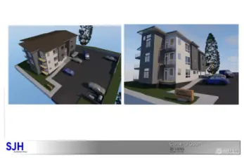 3D Model of "Catalina Court Apartments" potential building design.