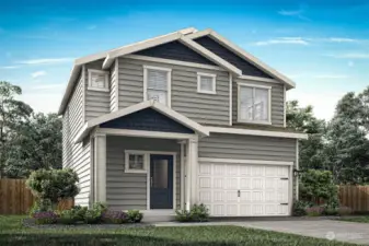 Example of the Cypress floor plan to be located at 8710 13th Ave Ct E