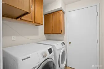 Main level laundry room. Appliances remain.