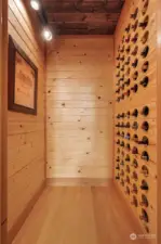 75 bottle wine storage, naturally cooled int the basement level